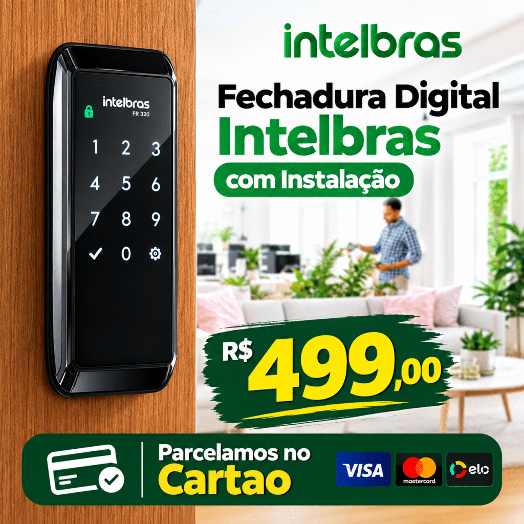 Fechadura Digital Intelbras com Instalação